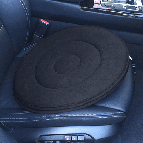 Chirsemey 360° Rotation Lightweight Portable Auto Swivel Cushion Seat with Anti-slip Base For Car Seats Wheelchairs Chairs Easy Movement for Back Tailbone Pain Suffers reliable Hip 