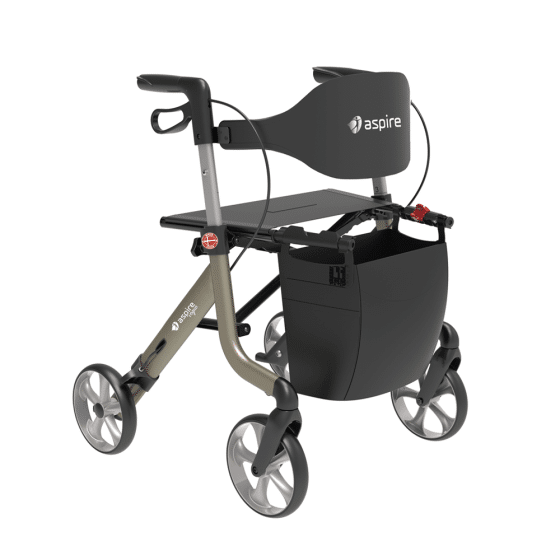 Aspire Vogue Lightweight Walker 2 Seat Walker Medimart Online Store