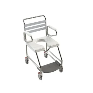 KCare Transit Mobile Shower Commode with Weight Bearing Footplate - Image 8