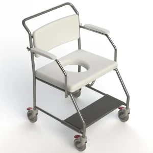 KCare Transit Mobile Shower Commode with Weight Bearing Footplate - Image 9