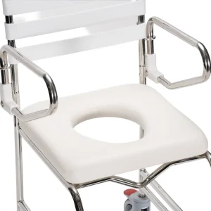 KCare Transit Mobile Shower Commode with Weight Bearing Footplate - Image 5