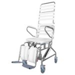 KCare Tilt In Space Shower Commode with Swingaway Footrests