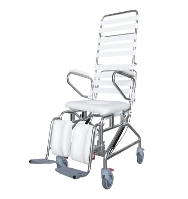 KCare Tilt In Space Shower Commode with Swingaway Footrests
