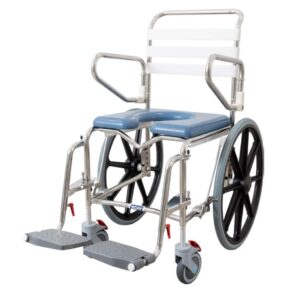 KCare Self Propelled Height Adjustable Mobile Shower Commode