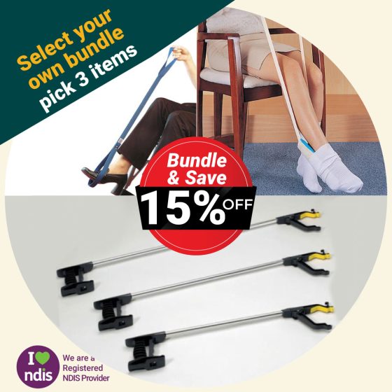 Dressing Aid Bundle Sock Aid, Leg Lifter, Reacher Medimart