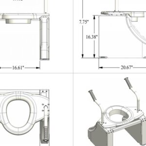 Zoom Kensington Toilet/Commode Lift Seat - Image 2