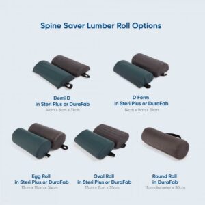 Spine Saver Lumbar Roll - Chiropractic Back Support Pillow - Image 2