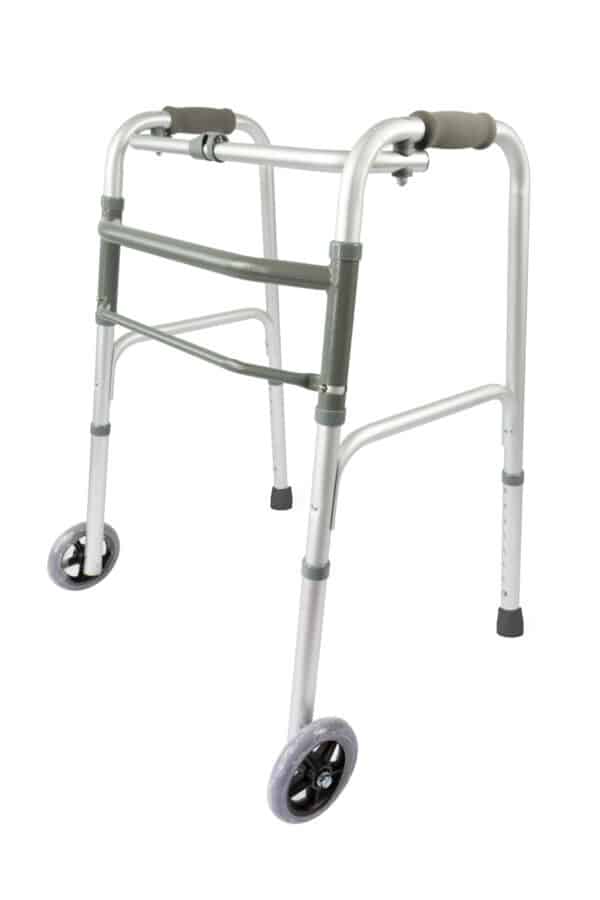 Rothcare Folding Walker Frame with Wheels