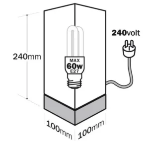 Rectangle Shade Touch Lamp - Image 2