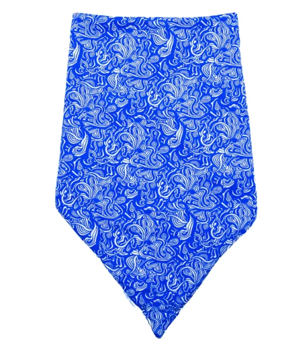 Brolly Waterproof Bandana - Blue Swirl, Adult XL