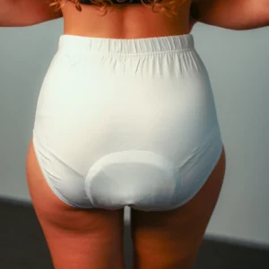Brolly Womens Absorbent Underwear White - Back