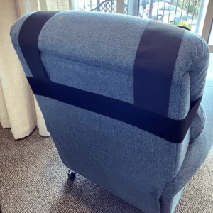 Brolly Sheets Recliner Protector - Black, Back