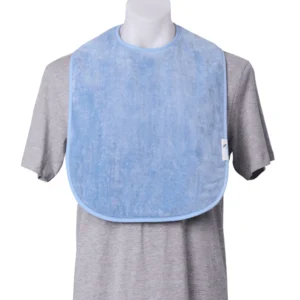 Brolly Extra Absorbent Bib - Smokey Blue, Small Adult