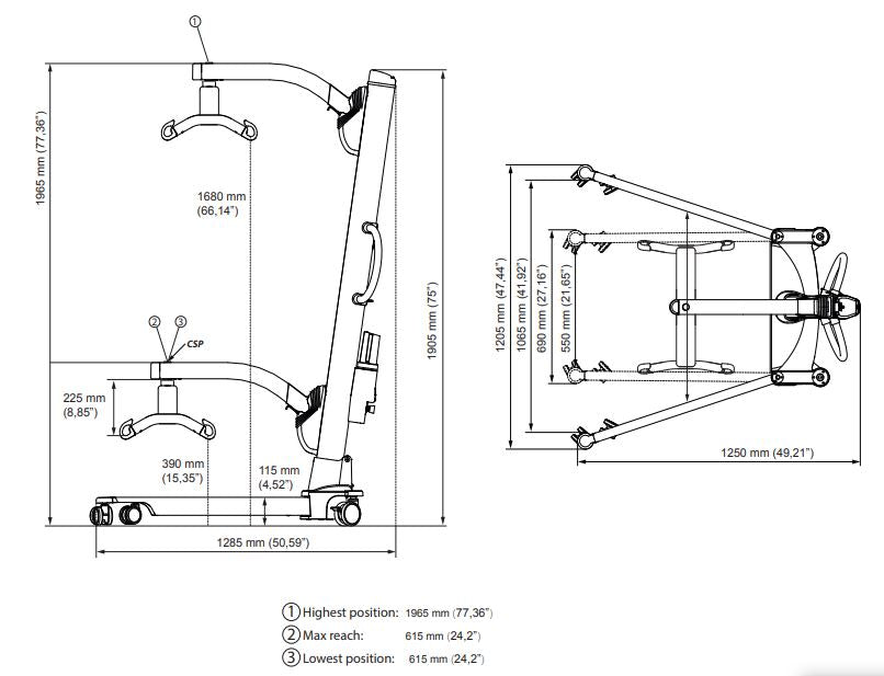 products-MoliftPartner255HoistwithAmbulatingArms_Schematic