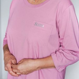 Sestra Womens Night Shirt - Cap Sleeve - Pink