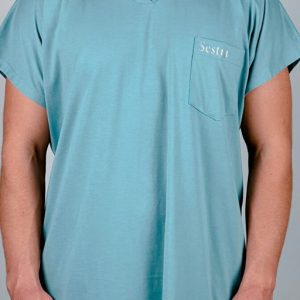 Sestra Men's Night Shirt - Cup Sleeve Opening - Sea Green - Image 1