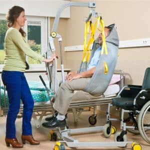 Handi Move Standard Sling With Head Support - Net Fabric - Large