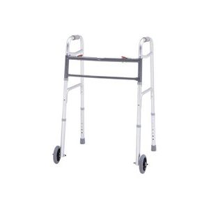 Mertis Bariatric Folding Walker With Wheel Kit