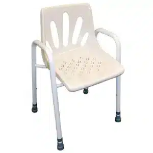 KCare Shower Chair Aluminium with Moulded Seat - 480mm - Image 1
