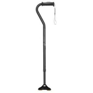 Airgo Comfort-Plus Cane with Mini Quad Tip - Black - Image 1