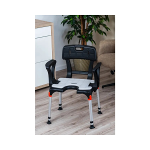 Performance Health King Shower Chair with Cutout, Back & Armrests - Image 2