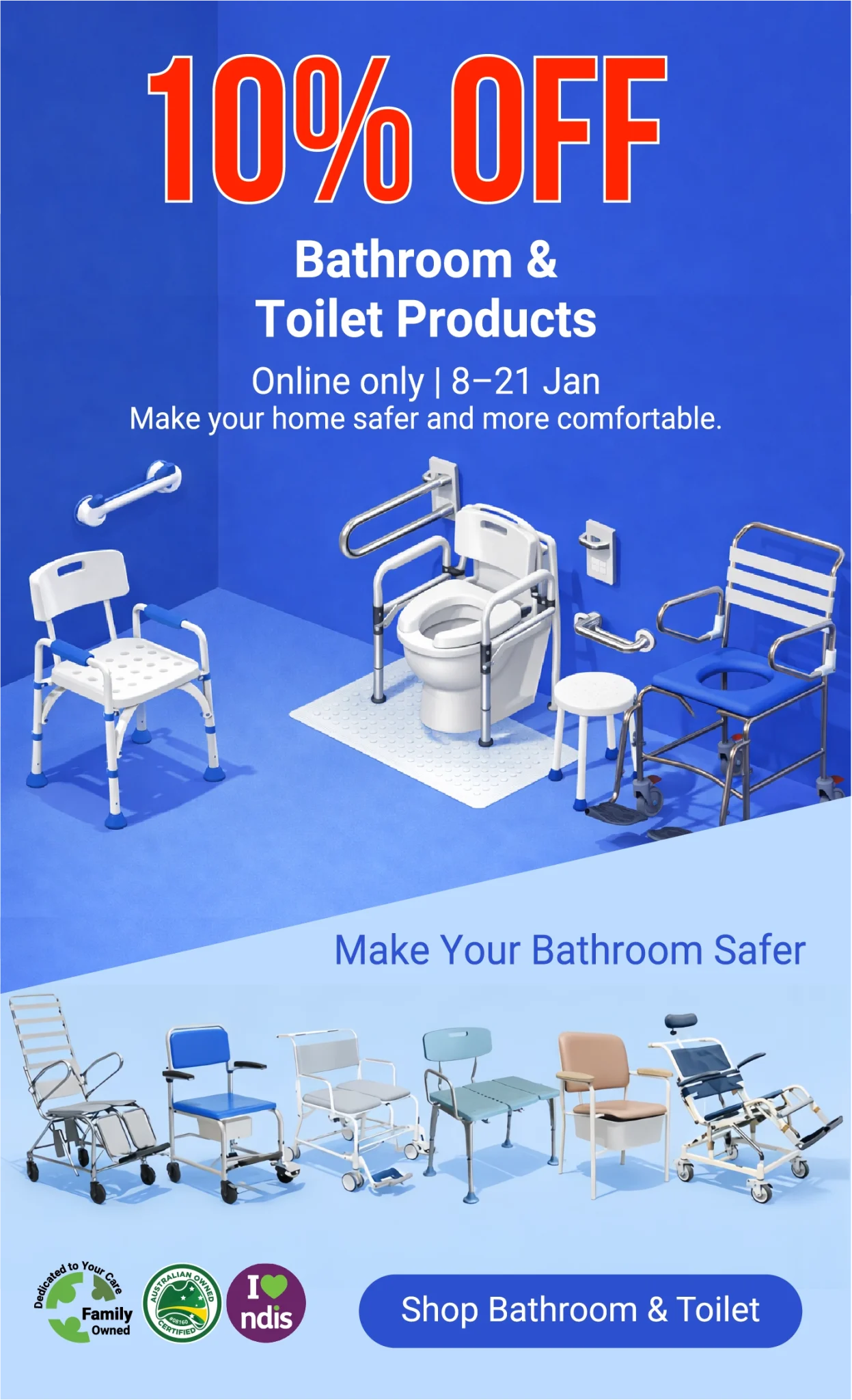 Bathroom and Toilet products10%off