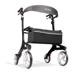 Hero Medical Heavy Duty Outdoor Lite Seat Walker (Carbon Fibre)