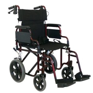 Redgum Transport Transit Chair Deluxe 22 Inch - Red - Image 1