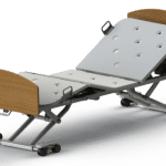 CS8 Bed With BBU King Single V2 Grey electric adjustable hospital bed with four-section platform