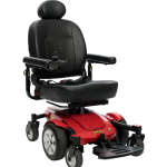 Pride Jazzy Select 6 power wheelchair with mid-wheel drive and Active-Trac Suspension