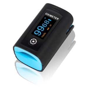 Finger pulse oximeter PC-60F fingertip device with OLED display for SpO2 and pulse rate