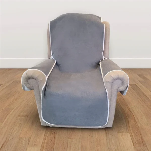 KCare lift chair cover protector charcoal with waterproof layers and side pockets KCare lift chair cover protector charcoal with waterproof layers and side pockets