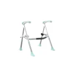 Avail toilet support fold up frame with adjustable legs and armrests