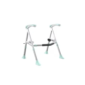 Avail toilet support fold up frame with adjustable legs and armrests