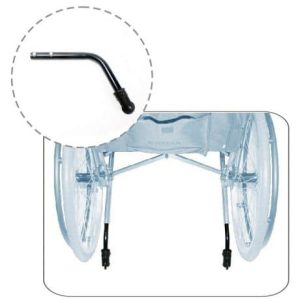 Karma anti tip bar for ERGO series wheelchair pair mounted at rear