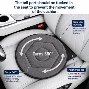 Medimart Swivel Cushion – 360° Rotating Seat Cushion