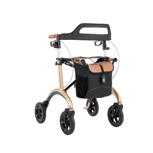 Locomo Saljol carbon rollator with seat bag and adjustable handles