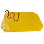 Pelican wheelchair ground protector with strap for clean loading surface