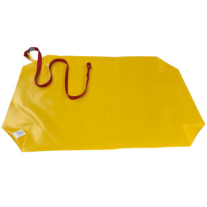 Pelican wheelchair ground protector with strap for clean loading surface