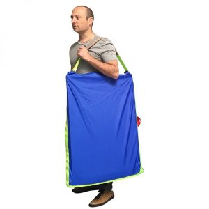Pelican wheelchair bootslider bag with zip closure and padded shoulder strap