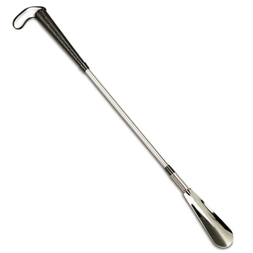 Homecraft Chromed Shoe Horn 60cm with flexible spring mounting and plastic handle