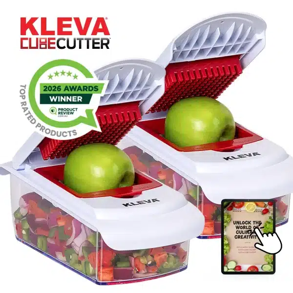 Kleva Cube Cutter compact vegetable cutter with multiple blades and attachments