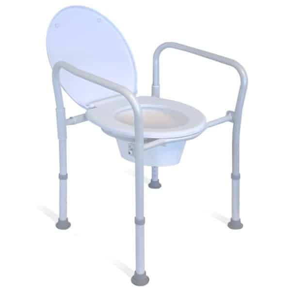 RG8560-e1637740172709 Redgum Folding Over Seat Toilet Riser with aluminium frame, lid, splash guard and bowl