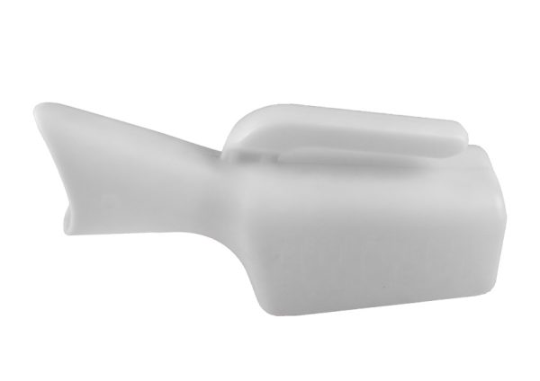 Female 1000ml white urinal with carry handle