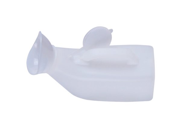 Unisex 1000ml urine bottle with removable spout and anti-spillage lid