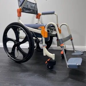 Showerbuddy Solo Traveller self-propelled foldable shower commode chair SB7W