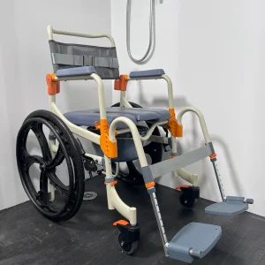 Showerbuddy Solo Traveller self-propelled foldable shower commode chair SB7W