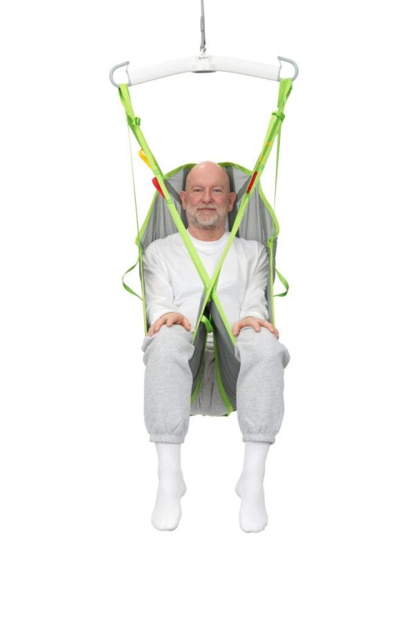 Human Care Full Body Sling High Back with divided leg sections and head support