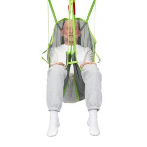 Human Care Full Body Sling High Back with divided leg sections and head support