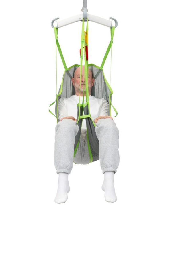 Human Care Full Body Sling High Back with divided leg sections and head support